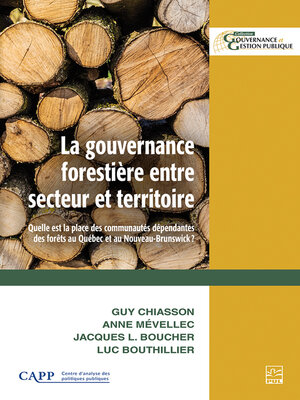 cover image of La gouvernance forestière entre secteur et territoire